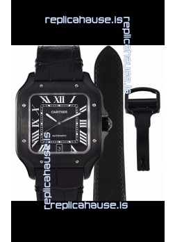 Cartier "Santos De Cartier" Mens XL 1:1 Mirror Replica Watch in PVD Coated Casing