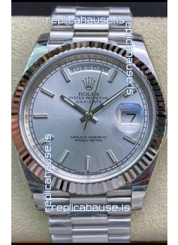 Rolex Day Date Presidential 904L Steel 40MM - Steel Dial 1:1 Mirror Quality Watch