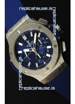 Hublot Big Bang Steel Blue Swiss Replica Watch 1:1 Mirror Replica 