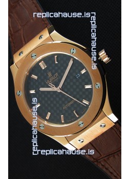 Hublot Classic Fusion King Gold Swiss Replica Watch - 1:1 Mirror Replica