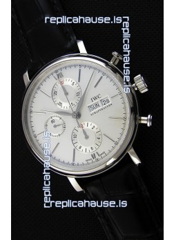 IWC Portofino Chronograph IW391007 White Dial 1:1 Mirror Replica Watch 