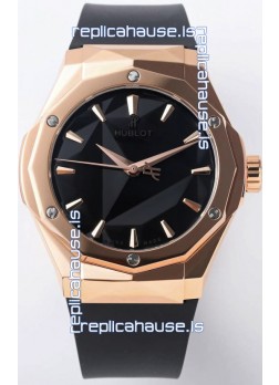 Hublot Classic Fusion Orlinski King Gold 40MM Edition Black Dial Swiss Replica Watch