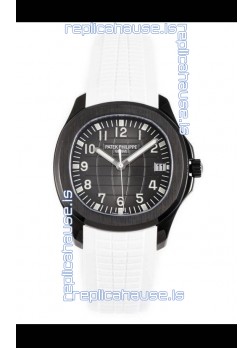 Patek Philippe Aquanaut 5167 Black Venom Edition 1:1 Mirror Replica Watch - White Strap