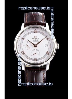 Omega De Ville Prestige Power Reserve 904L Steel 1:1 Mirror Swiss Watch White dial