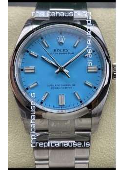 Rolex Oyster Perpetual REF# 126000 36MM Swiss Movement Tiffany Blue Dial 904L Steel 1:1 Mirror Replica Watch