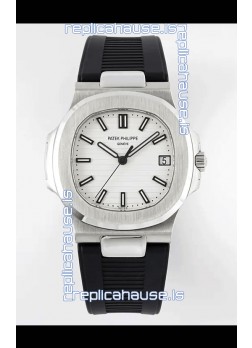 Patek Philippe Nautilus 5711/1A-011 1:1 Mirror Swiss Replica Watch in White Dial 904L Steel