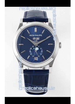 Patek Philippe Annual Calendar 5396 Complications Swiss Replica Watch in Blue Dial