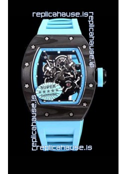 Richard Mille RM055 Blue Legend Carbon Casing Swiss Replica Watch 