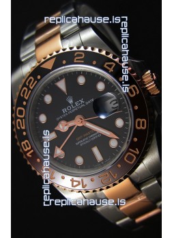 Rolex GMT Masters II 126711CHNR Two Tone Rose Gold Swiss Replica -  Ultimate 904L Steel Watch