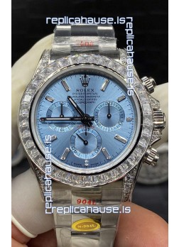 Rolex Cosmograph Daytona M116506-0002 ICE BLUE Dial Original Cal.4130 Movement - Ultimate 904L Steel Watch