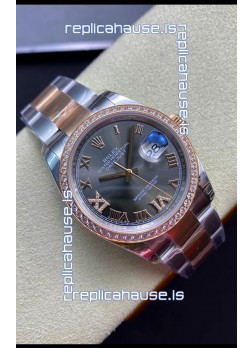 Rolex Datejust 126281RBR-0012 36MM Swiss 1:1 Mirror Replica in 904L Steel - Grey Dial