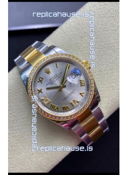Rolex Datejust 126283RBR-0018 36MM Swiss 1:1 Mirror Replica  in 904L Silver Dial