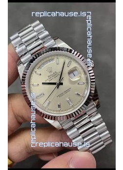 Rolex Day Date Presidential 904L Steel 40MM - Matte Dial 1:1 Mirror Quality Watch