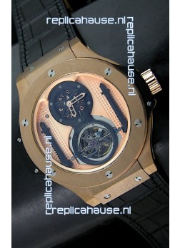 Hublot Big Bang King Power Tourbilon Japanese Replica Watch in Rose Gold