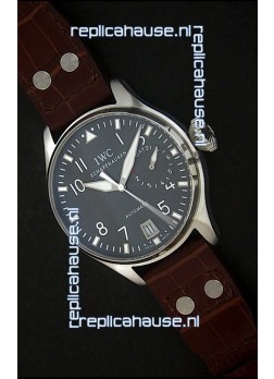 IWC Die Grosse Fliegeruhr Swiss Replica Watch in Black Strap