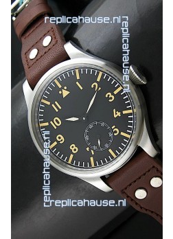 IWC Vintage Big Pilot Swiss Replica Watch in Black Dial