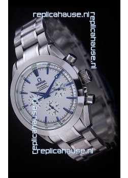 Omega Speedmaster Automatic Chronometer Watch in White Dial