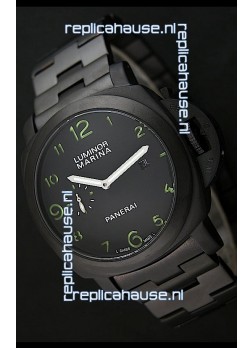 Panerai Luminor Marina Japanese Replica Watch in Green Markers