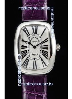 Franck Muller Galet Ladies Swiss Quartz Purple Strap Watch