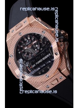 Hublot Big Bang MP-11 Power Reserve 3D Gold Carbon Replica Watch
