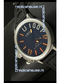U Boat U-1001 Edition Japanese Drive Automatic Steel Watch in Orange Markers