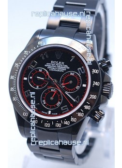 Rolex Cosmograph Project X Editions Black Out Daytona Swiss Replica Watch in Black Dial