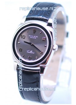 Rolex Cellini Cestello Ladies Swiss Replica Watch in Grey Silver Dial