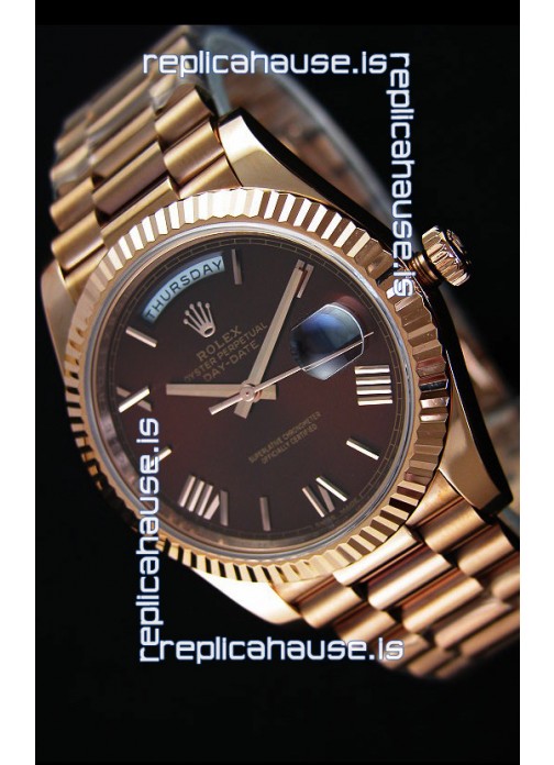 Réplicas Rolex Day-Date 36 Jigsaw Dial reloj en oro blanco  Replicas  Relojes Compra Baratos Venta,Mejor Relojes De Imitacion Outlet